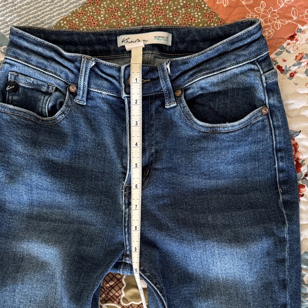 KanCan Dark Blue Distressed Women’s Jeans - Picture 5 of 6